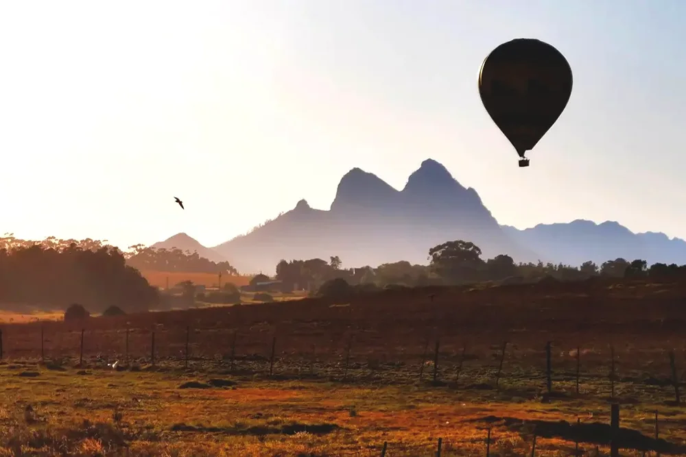 Hot Air Balloon & Wine Tasting In Stellenbosch